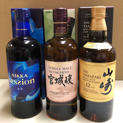 山崎12年・宮城峡・ニッカ セッション セット